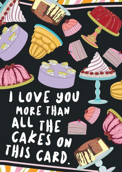 cake love Birthday Card 20043 created by OMG Kitty