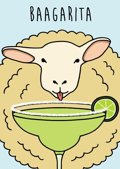 margarita sheep Birthday Card 18796 created by Holly Collective