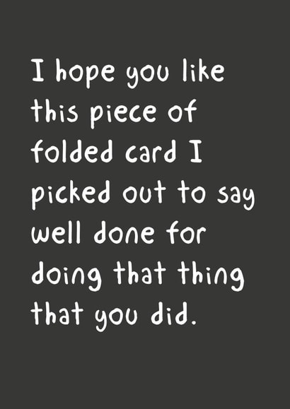 folded piece Congratulations Card 19902 created by @StarBerry