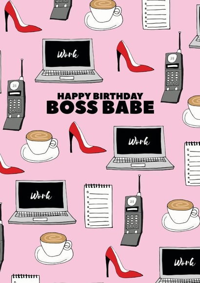 boss babe Birthday Card 16728 created by Pearl Ivy