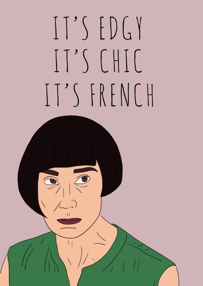 Fleabag Claire Just because Card 19676 created by The Chipper Whippet