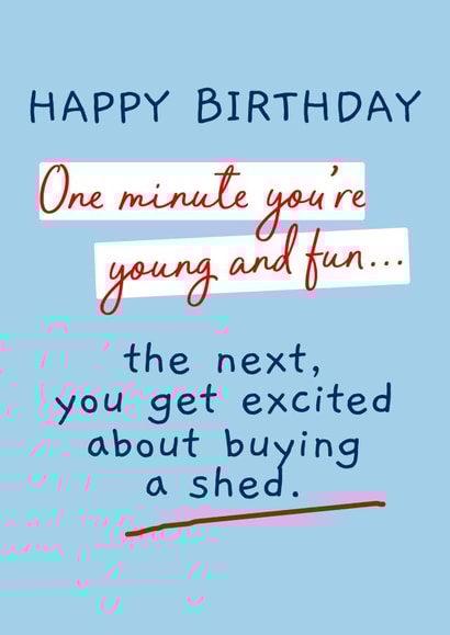 shed next Birthday Card 7202 created by Giddy Kipper
