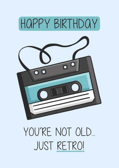 Retro Old Birthday Card 17291 created by Creaternet