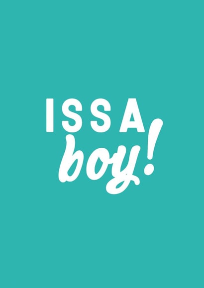 issa boy New Baby Card 19922 created by Kazvare Made It