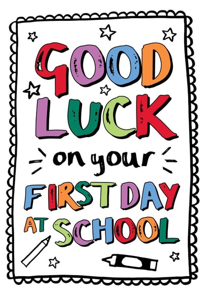 Good Luck On Your First Day At School Card created by Bow & Bell