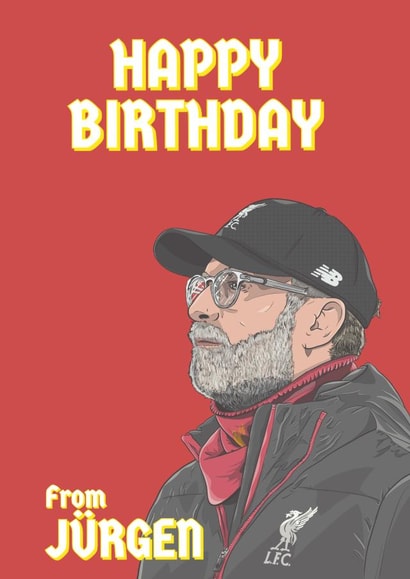 jurgen klopp liverpool Birthday Card 20084 created by Matty723