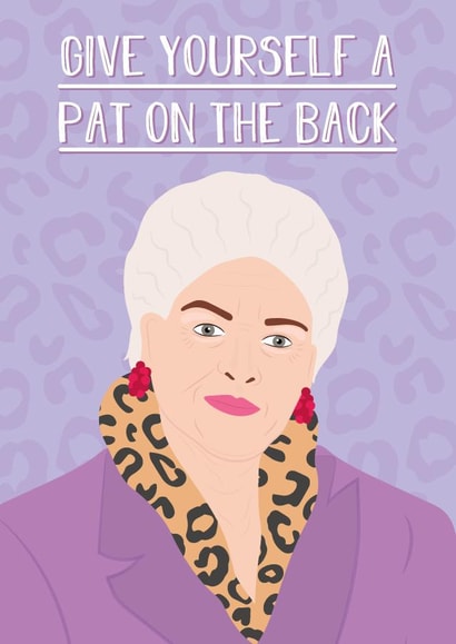 pat butcher eastenders Congratulations Card 7396 created by Rumble Cards