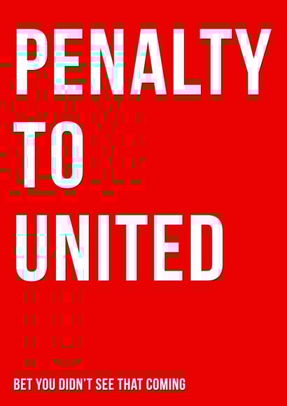 manchester united funny Birthday Card 11200 created by Offside Cards