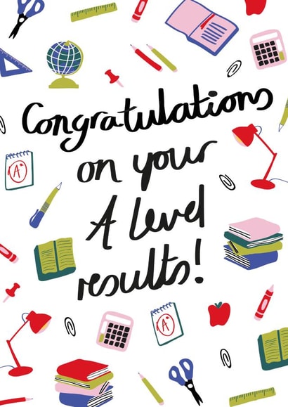a-level results Congratulations Card 18980 created by Fran Butler