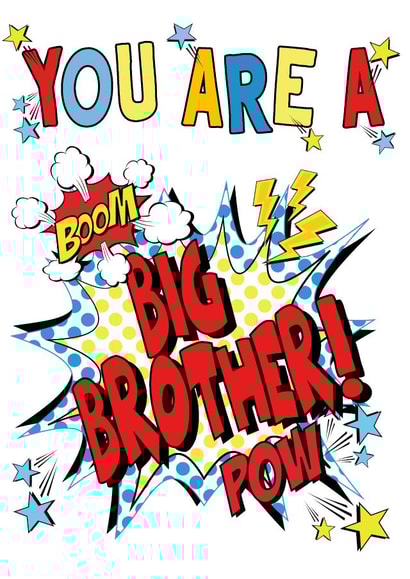 brother newborn New Baby Card 20092 created by Cotton and Bloom