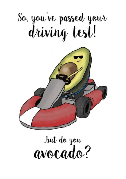 passed driving Congratulations Card 19804 created by Dead Punny