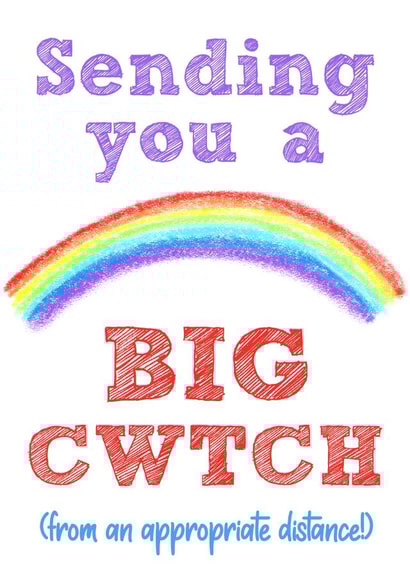 rainbow welsh Just because Card 44919 created by Welsh Banter