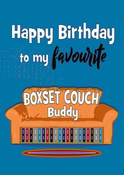 boxset TV Birthday Card 15156 created by Stephanie Scala