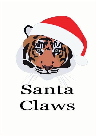 Christmas Tiger Card 44904 created by Cocoon Homeware Co