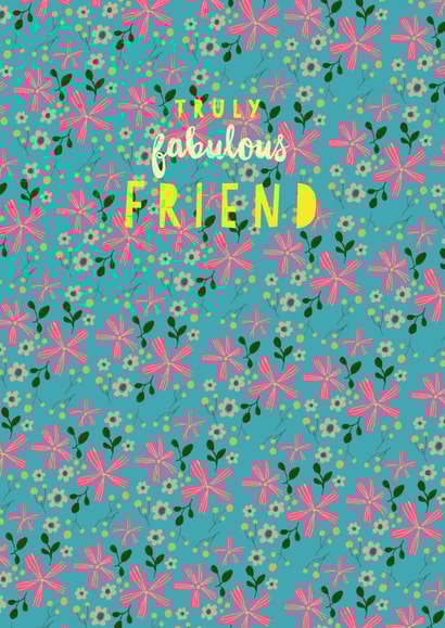 fabulous friend Birthday Card 19965 created by Peony Rose Design