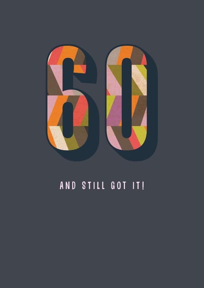 60 60th Birthday Card 19970 created by Peony Rose Design