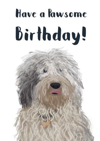 dog cute Birthday Card 18086 created by Sarah Stephenson