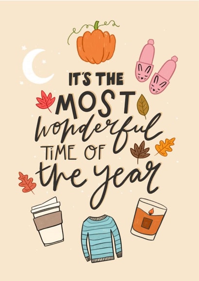 autumn wonderful Card 18058 created by katie illustrated