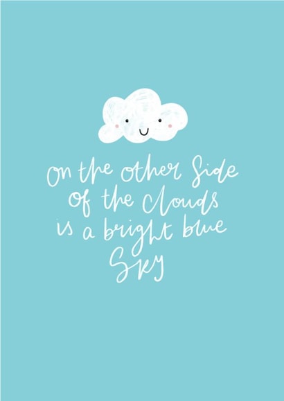 A cloud away from clarity created by katie illustrated