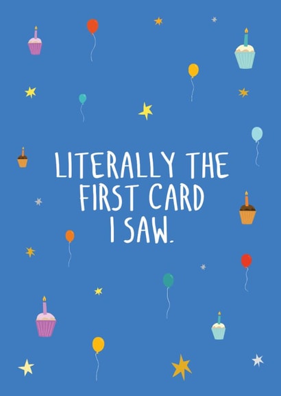 literally first Birthday Card 19125 created by The Importance of Being Honest