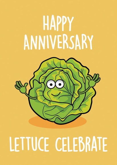 lettuce celebrate Anniversary Card 8638 created by Thirty Mussels