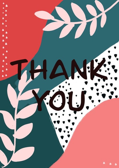 thank you simple Thank You Card 1658 created by Silvina De Vita