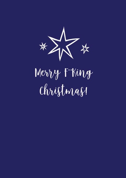 fucking swear Christmas Card 11048 created by The Two Wagtails