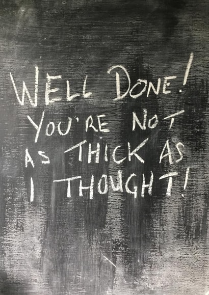 thick thought Exams Card 15125 created by Hot Balloon Art