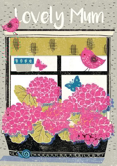 Classic Mother's Day/Birthday Card - Lovely Mum - Flowers created by Rocket68