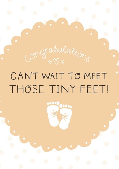Can't Wait to meet those tiny feet! created by Two For Joy Illustration