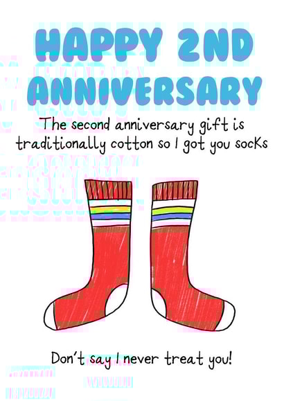 Second cotton wedding anniversary  created by No-me illustrations