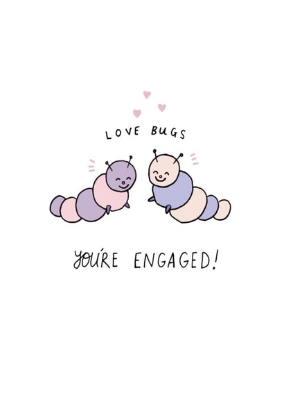 Love bugs - engaged! created by Jessica Woodhouse