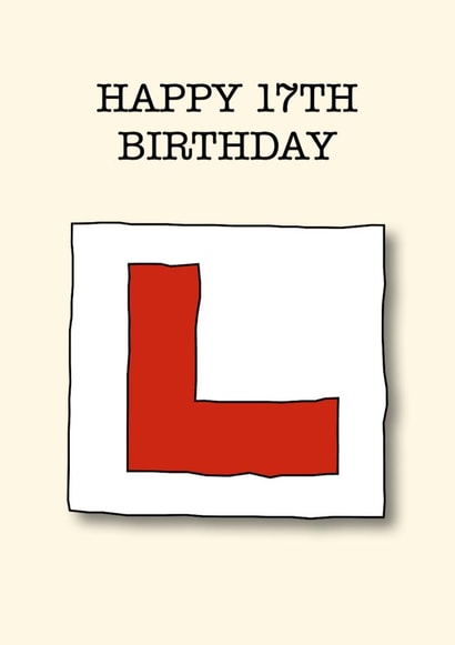 17th Learner Birthday Card 20129 created by C+C Cards