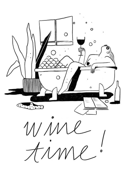 alcohol wine Birthday Card 18312 created by Sarkasik