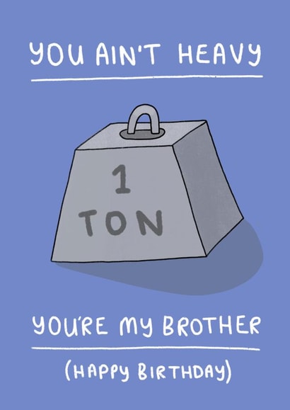 brother the hollies Birthday Card 20161 created by Wren & Wilson