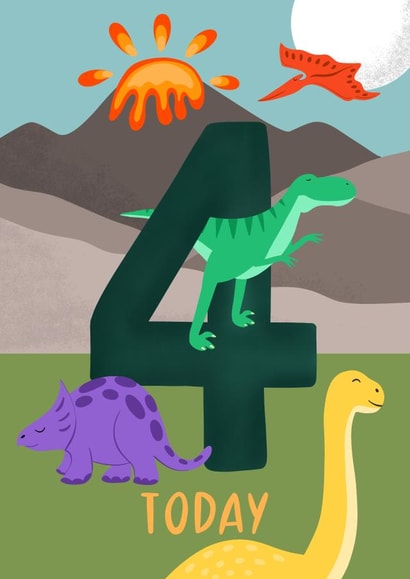 4 4th Birthday Card 1786 created by Kamiya Chirodian