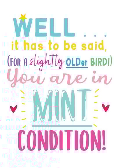 older bird Birthday Card 19521 created by The Inker's Boudoir
