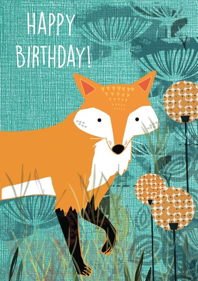 fox Child Birthday Card 2342 created by Rocket68