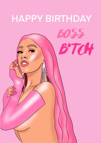 doja cat pop Birthday Card 18494 created by Amy Louisa