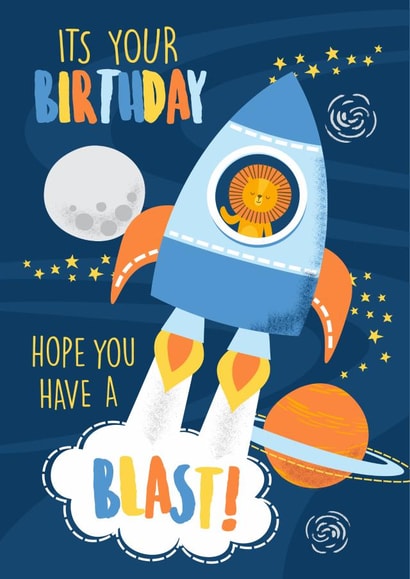 Hope you have a blast birthday card created by Tanya Laporte Designs