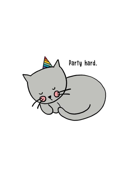 cat pet Birthday Card 3910 created by Wink Design - Michelle Roberts