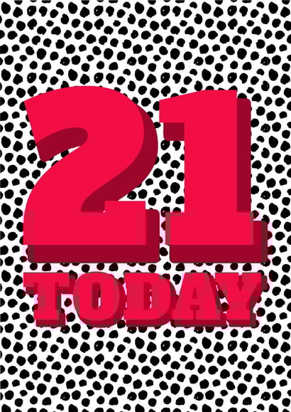 21 21st Birthday Card 15401 created by Speckled Wren