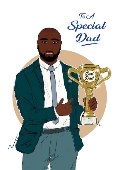 special dad Father's Day Card 44886 created by Nicola Lespeare