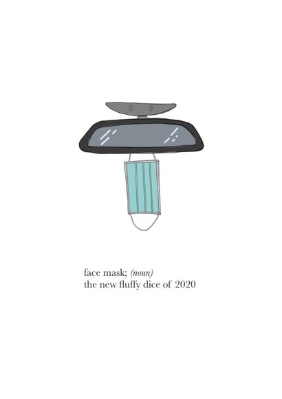 car mirror Just because Card 44972 created by Pick a Card, any Card
