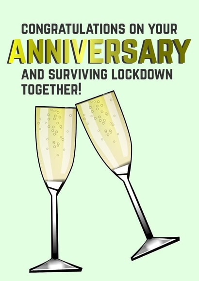 lockdown 2020 Anniversary Card 25567 created by Doodle Dot Design Co