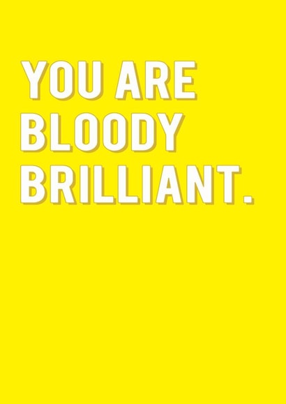 brilliant you New Job Card 6716 created by Redback Cards