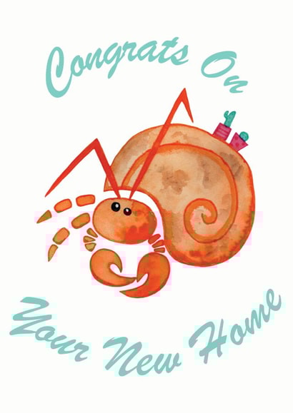 new home hermit crab Card 43796 created by PunderWater Designs