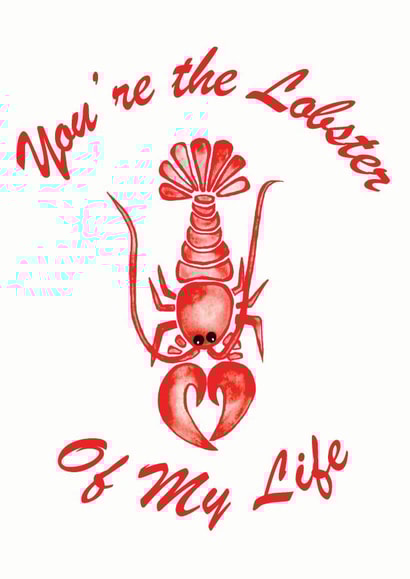 you're my lobster friends card Card 43797 created by PunderWater Designs