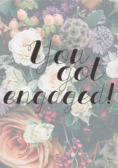 married engagement Card 43910 created by Leah Laughs