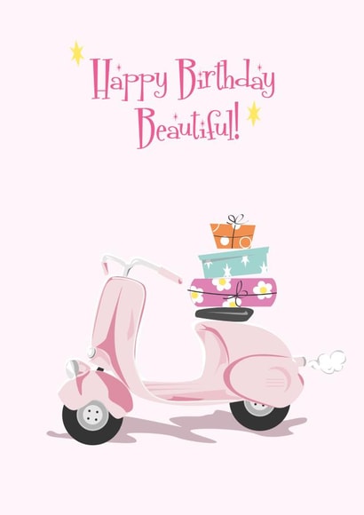 motercycle moterbike Birthday Card 19897 created by Mary Corrieri